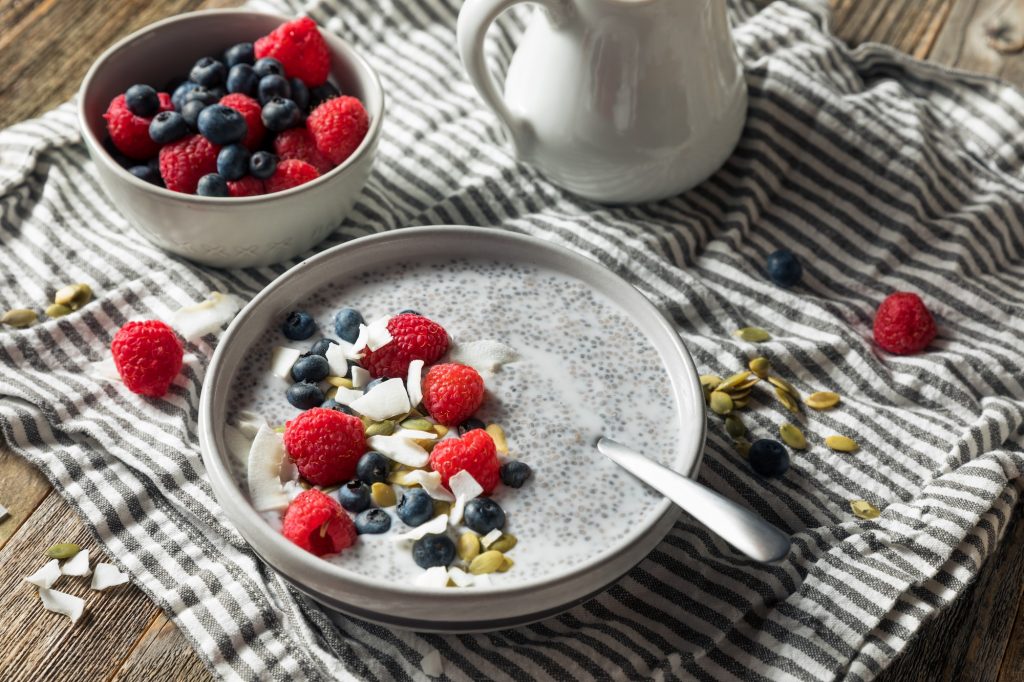 Make-Ahead Breakfast Ideas Homemade Chia Seed Pudding Bowl